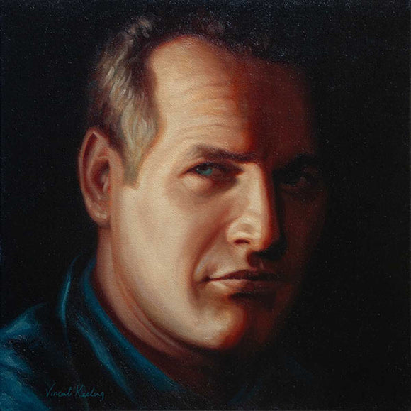 A New Painting of Paul Newman & A New take on an Old Rose.