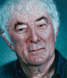 Details of portrait of Seamus Heaney by Vincent Keeling