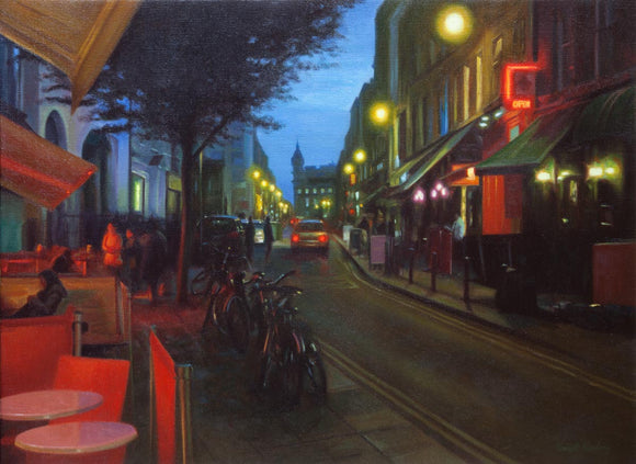 Evening Light on South William Street  - Oil Painting