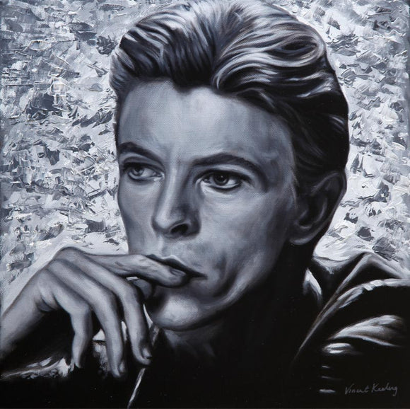 oil painting of David Bowie