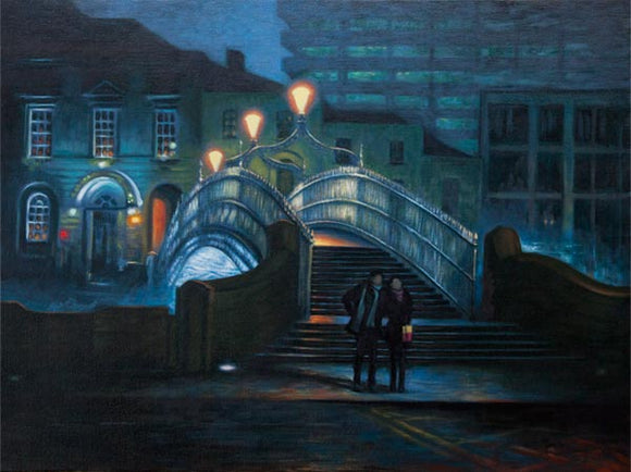 Lovers by the Ha'penny Bridge, Dublin City: The Story Behind my Painting