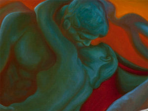 THE UNFOLDING KISS: MY FULL SCALE PAINTING COMPLETE!