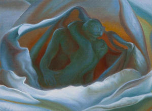 The Unfolding Kiss: A Study - The first steps toward merging my floral and figurative work