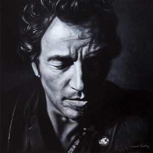 Bruce Springsteen, The Boss - Canvas Print with Floating Frame