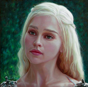 Emilia Clarke - Daenerys Targaryen - Original Painting - AVAILABLE