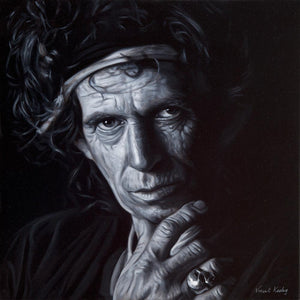 KEITH RICHARDS - Canvas Print with Floating Frame