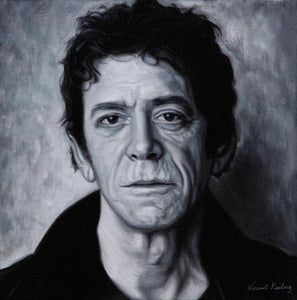 oil painting of Lou Reed by Vincent Keeling