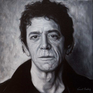 Fine art print of Lou Reed, from portrait painting, by Vincent Keeling