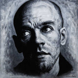 Fine art print of Michael Stipe, REM, from portrait painting, by Vincent Keeling