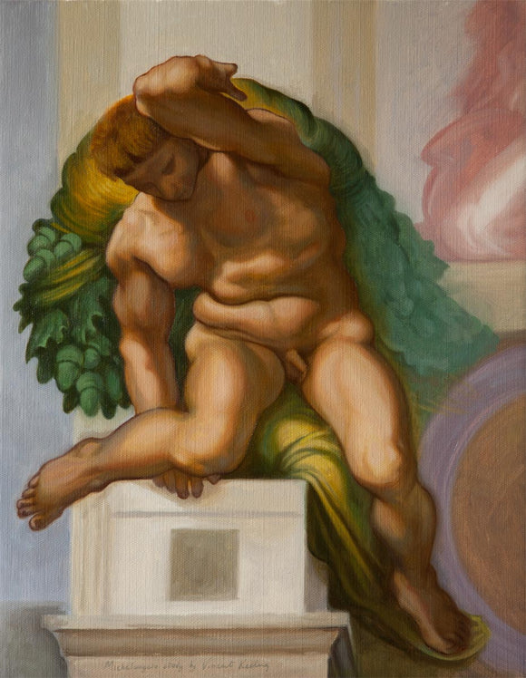 1 - Copy after Michelangelo - Oil Painting