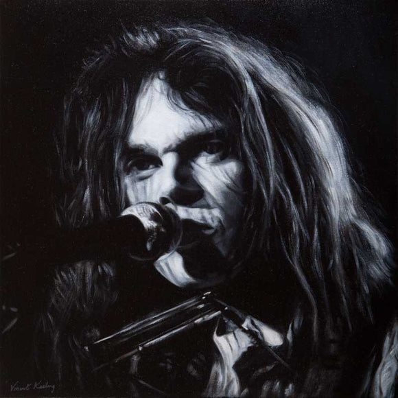 Giclee print of Neil Young, from a portrait by Vincent Keeling