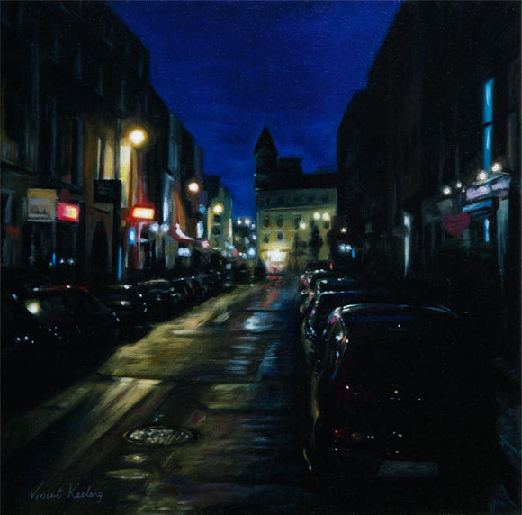 Oil painting of South William Street, Dublin 2