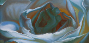 1 - The Unfolding Kiss - Oil Painting Study - SOLD