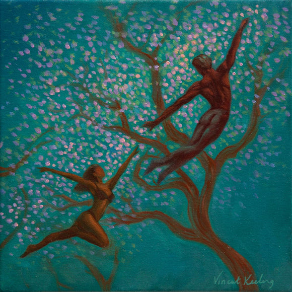 Leap of Faith - Blossoms - Small Oil Painting