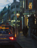 Twilight on Stephen's Green, Dublin City - Oil Painting
