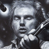 Giclee print of Van Morrison from a portrait in oil on canvas